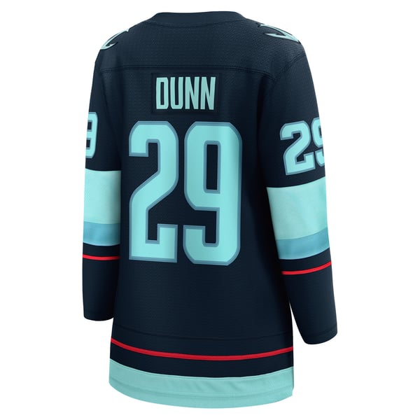 Women's Seattle Kraken Vince Dunn Fanatics Deep Sea Blue Home Breakaway Player Jersey - Image 4