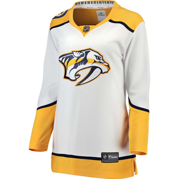 Women's Nashville Predators Fanatics White Away Breakaway Jersey - Image 3