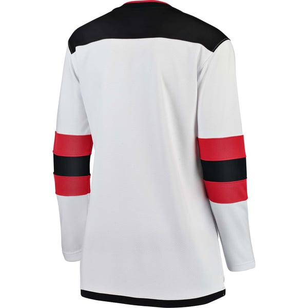 Women's New Jersey Devils Fanatics White Away Breakaway Jersey - Image 4