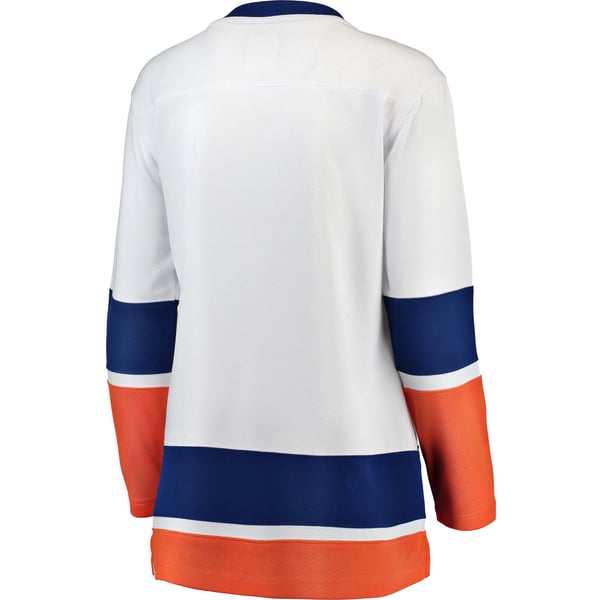 Women's New York Islanders Fanatics White Away Breakaway Jersey - Image 4