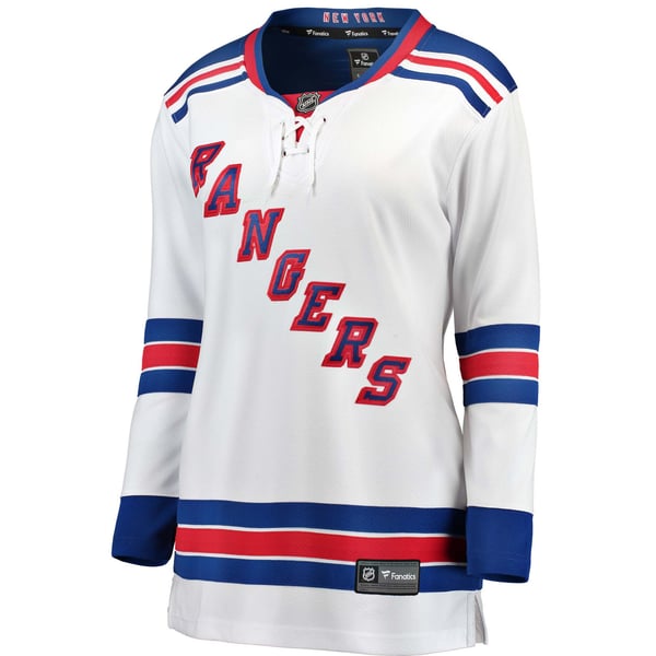 Women's New York Rangers Fanatics White Away Breakaway Jersey - Image 3
