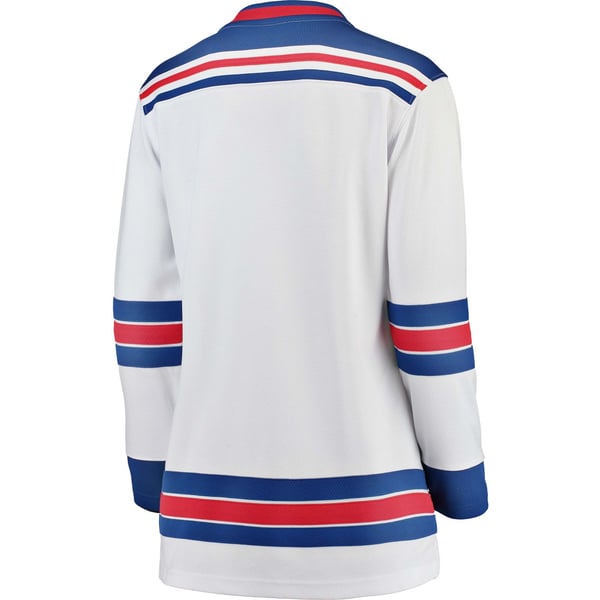 Women's New York Rangers Fanatics White Away Breakaway Jersey - Image 4