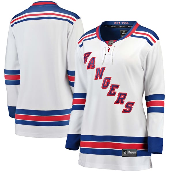 Women's New York Rangers Fanatics White Away Breakaway Jersey - Image 1