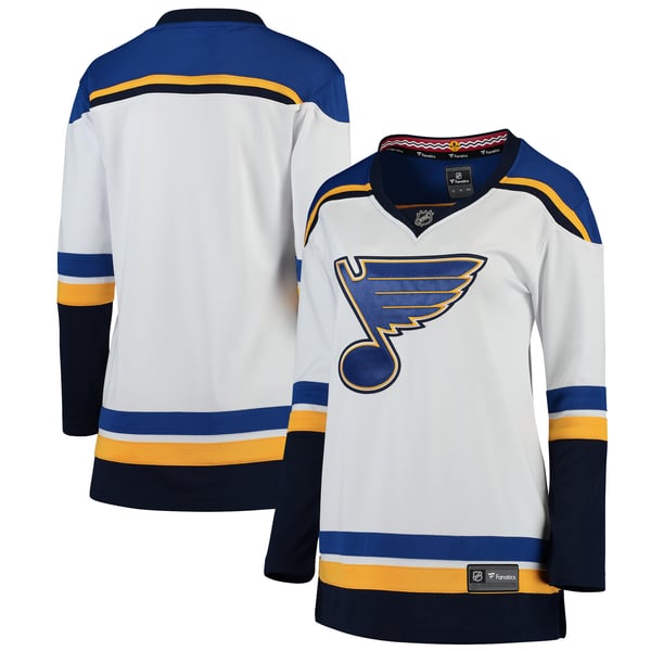 Women's St. Louis Blues Fanatics White Away Breakaway Jersey - Image 2