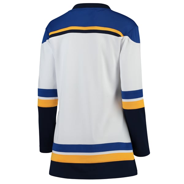 Women's St. Louis Blues Fanatics White Away Breakaway Jersey - Image 4