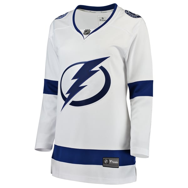 Women's Tampa Bay Lightning Fanatics White Away Breakaway Jersey - Image 3