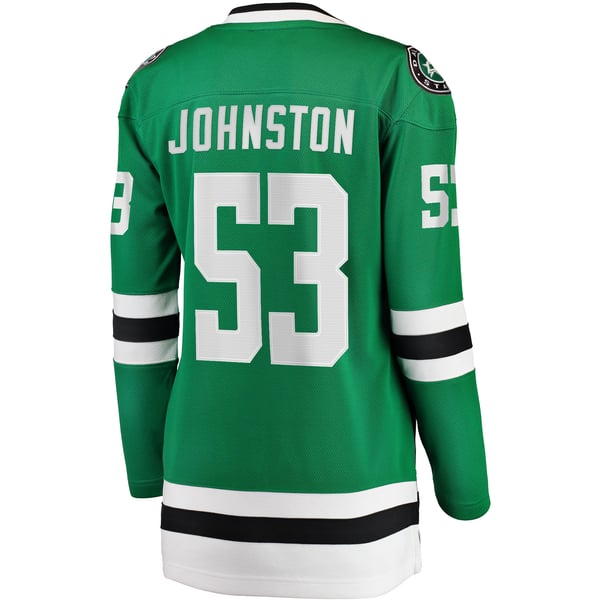 Women's Dallas Stars Wyatt Johnston Fanatics Kelly Green Home Breakaway Player Jersey - Image 4