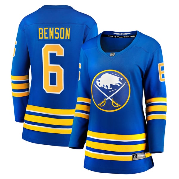 Women's Buffalo Sabres Zach Benson Fanatics Royal Home Breakaway Jersey - Image 2