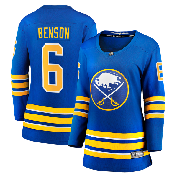 Women's Buffalo Sabres Zach Benson Fanatics Royal Home Breakaway Jersey - Image 1