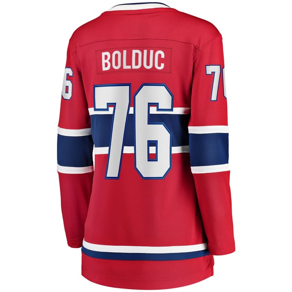 Women's Montreal Canadiens Zack Bolduc Fanatics Red Home Breakaway Jersey - Image 4