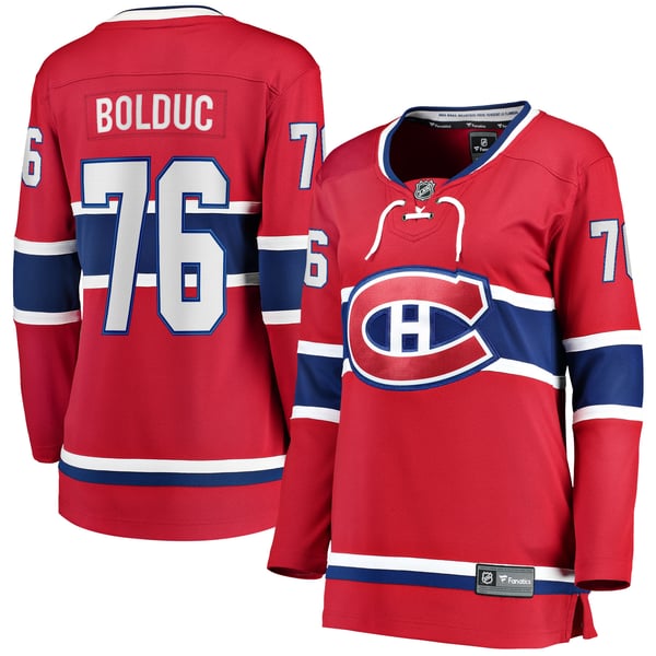 Women's Montreal Canadiens Zack Bolduc Fanatics Red Home Breakaway Jersey - Image 1