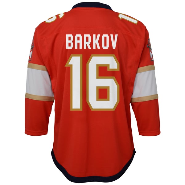 Youth Florida Panthers Aleksander Barkov Red Home Captain Replica Player Jersey - Image 4