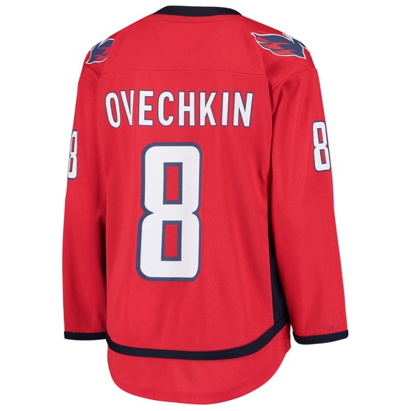 Youth Washington Capitals Alexander Ovechkin Red Home Replica Player Jersey - Image 4