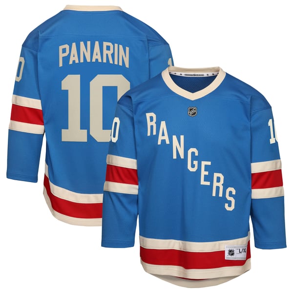 Youth New York Rangers Artemi Panarin Blue Centennial Replica Jersey - Image 2
