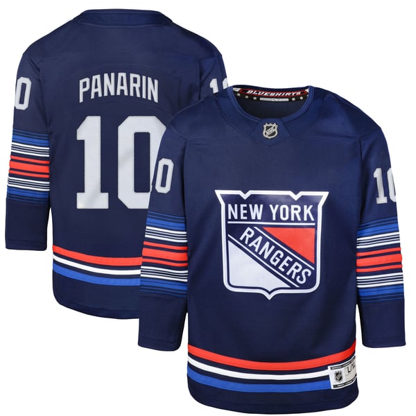 Youth New York Rangers Artemi Panarin Navy Alternate Premier Player Jersey - Image 2