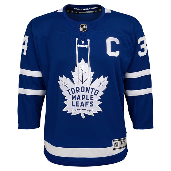 Youth Toronto Maple Leafs Auston Matthews Blue Home Premier Player Jersey - Image 3