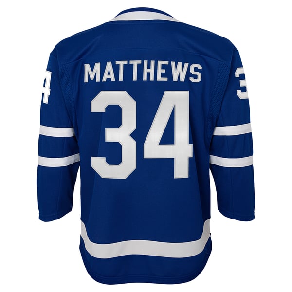 Youth Toronto Maple Leafs Auston Matthews Blue Home Premier Player Jersey - Image 4