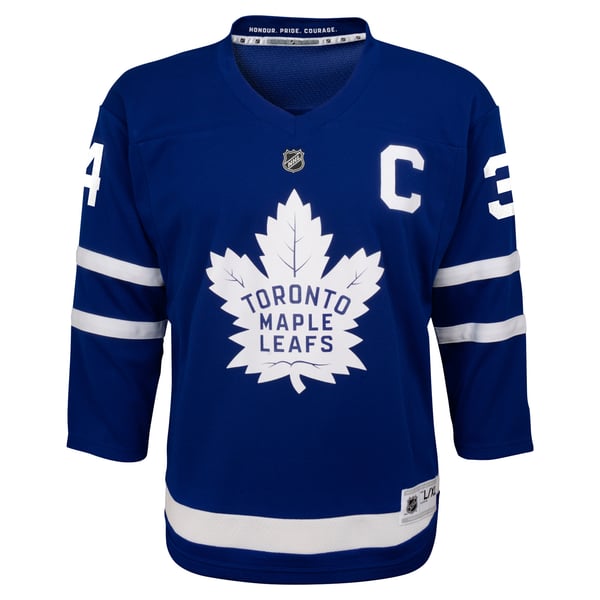 Youth Toronto Maple Leafs Auston Matthews Blue Home Replica Player Jersey - Image 3