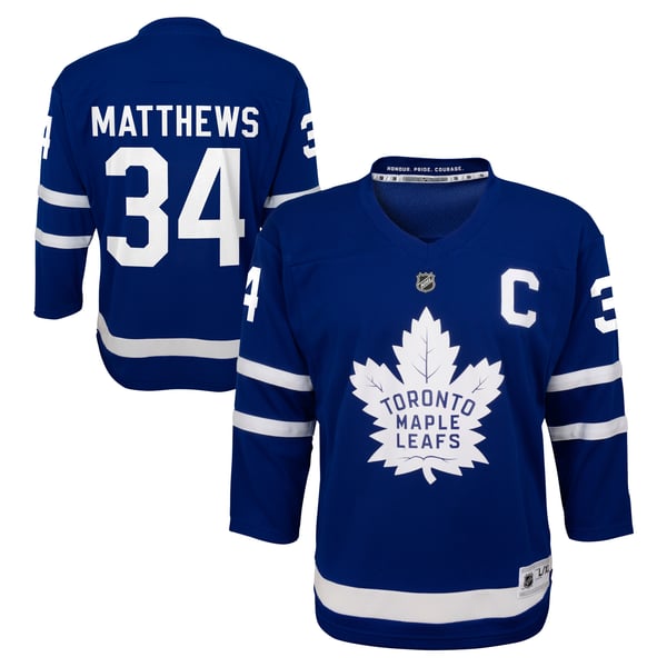 Youth Toronto Maple Leafs Auston Matthews Blue Home Replica Player Jersey - Image 1