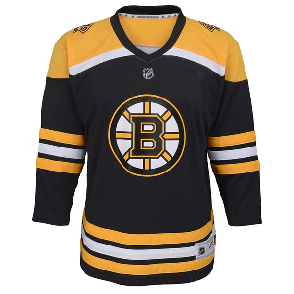 Youth Boston Bruins Black Home Replica Blank Jersey