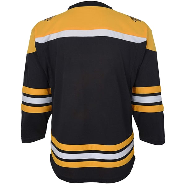 Youth Boston Bruins Black Home Replica Blank Jersey