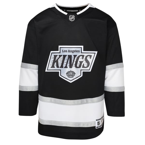 Youth Los Angeles Kings Black Home Premier Jersey - Image 3