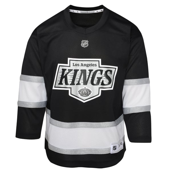 Youth Los Angeles Kings Black Home Replica Jersey - Image 3