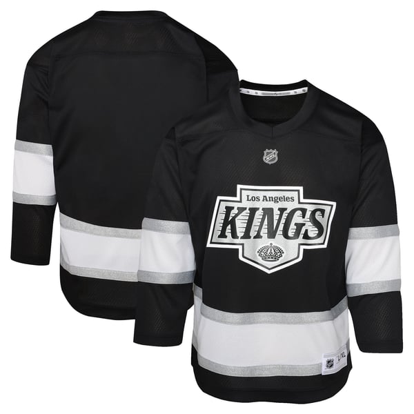 Youth Los Angeles Kings Black Home Replica Jersey - Image 1