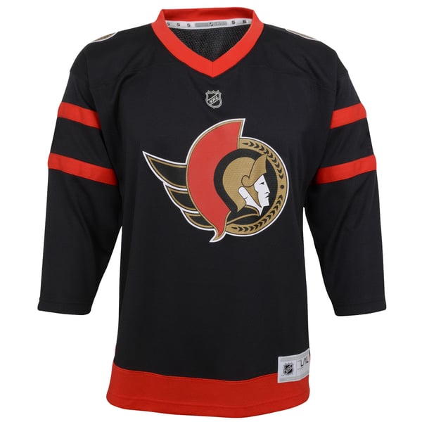 Youth Ottawa Senators Black Home Replica Blank Jersey - Image 3