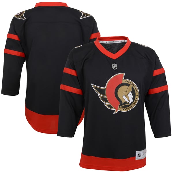 Youth Ottawa Senators Black Home Replica Blank Jersey - Image 1