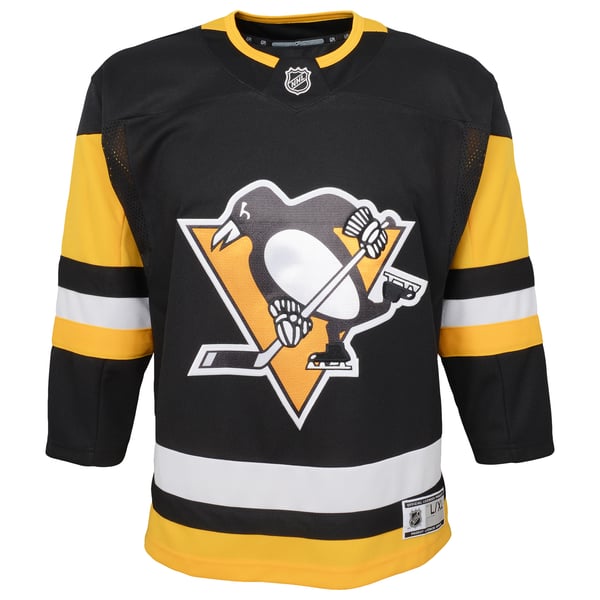 Youth Pittsburgh Penguins Black Home Premier Blank Jersey - Image 3