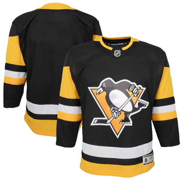 Youth Pittsburgh Penguins Black Home Premier Blank Jersey - Image 1