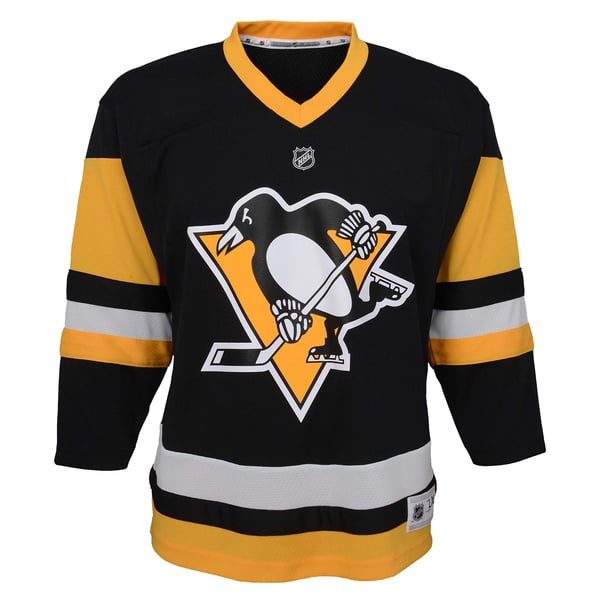 Youth Pittsburgh Penguins  Black Home Replica Custom Jersey - Image 3