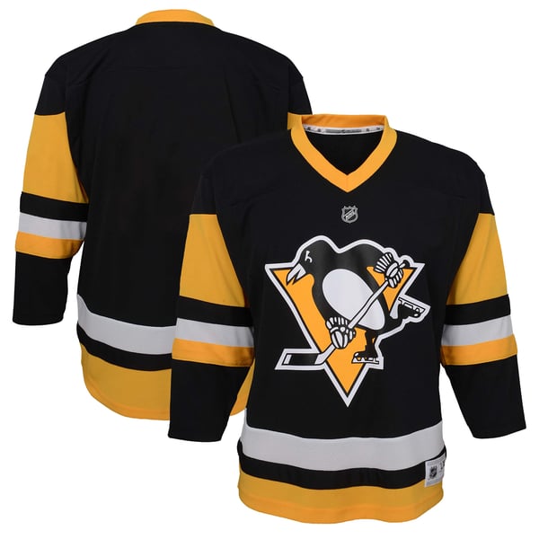 Youth Pittsburgh Penguins  Black Home Replica Jersey - Image 1