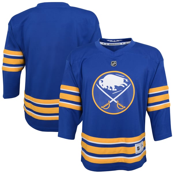 Youth Buffalo Sabres Blue Home Replica Blank Jersey - Image 2