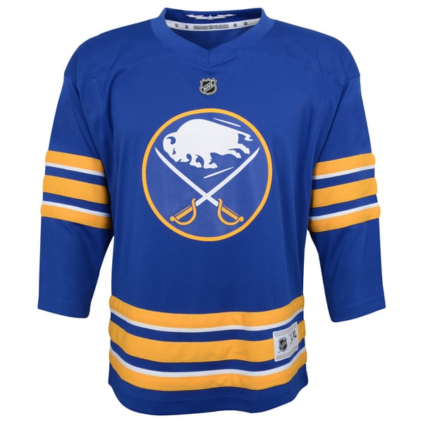 Youth Buffalo Sabres Blue Home Replica Blank Jersey - Image 3