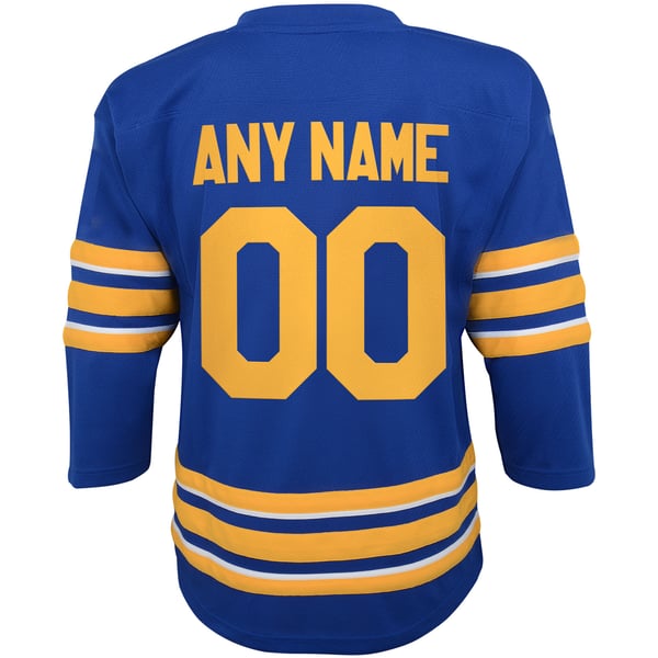 Youth Buffalo Sabres Blue Home Replica Custom Jersey - Image 4