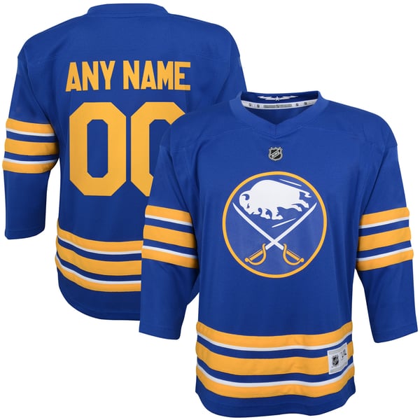 Youth Buffalo Sabres Blue Home Replica Custom Jersey - Image 1