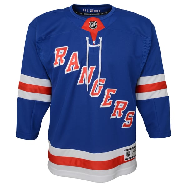 Youth New York Rangers Blue Home Premier Jersey - Image 3