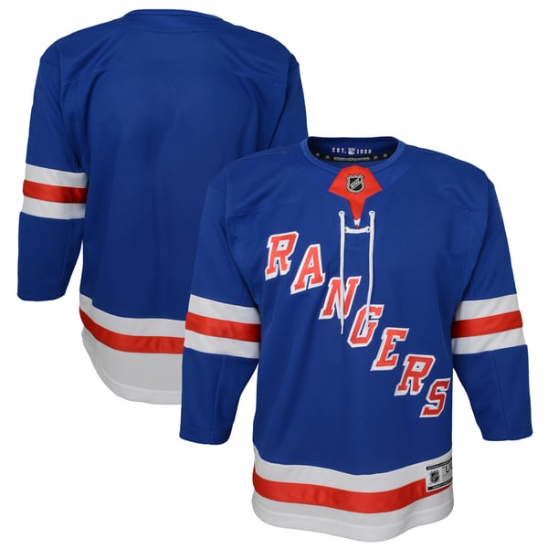 Youth New York Rangers Blue Home Premier Jersey - Image 1