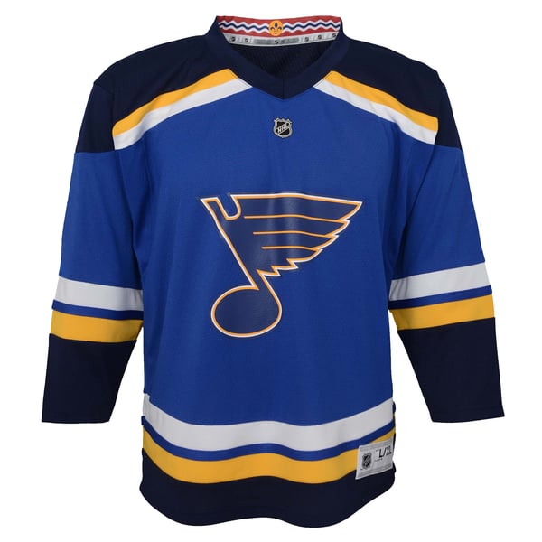 Youth St. Louis Blues  Blue Home Replica Custom Jersey - Image 3