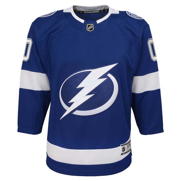 Youth Tampa Bay Lightning Blue Home Custom Premier Jersey - Image 3