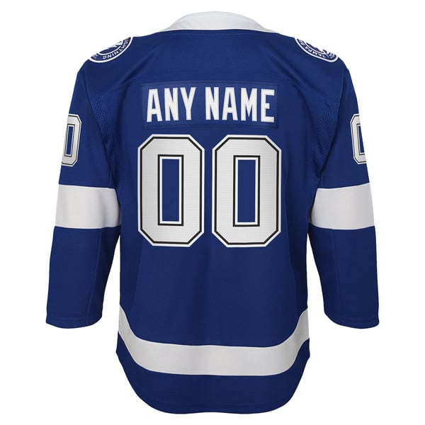 Youth Tampa Bay Lightning Blue Home Custom Premier Jersey - Image 4