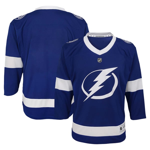 Youth Tampa Bay Lightning Blue Replica Jersey - Image 2