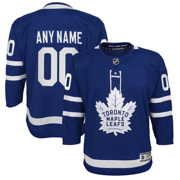 Youth Toronto Maple Leafs Blue Home Premier Custom Jersey - Image 1