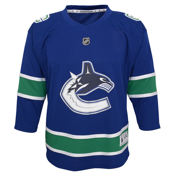 Youth Vancouver Canucks Blue Replica Custom Jersey - Image 3