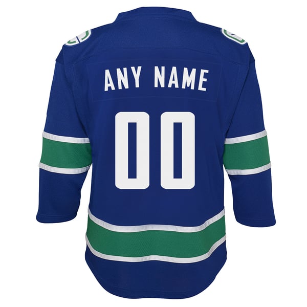 Youth Vancouver Canucks Blue Replica Custom Jersey - Image 4