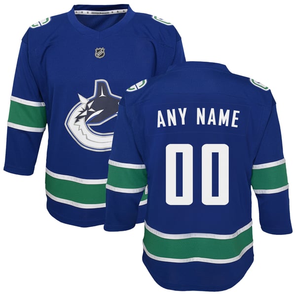Youth Vancouver Canucks Blue Replica Custom Jersey - Image 1