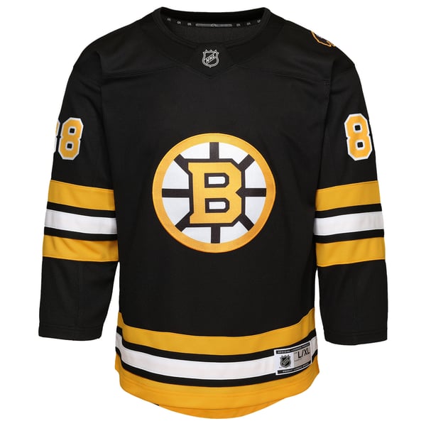 Youth Boston Bruins David Pastrnak Black Home Premier Player Jersey