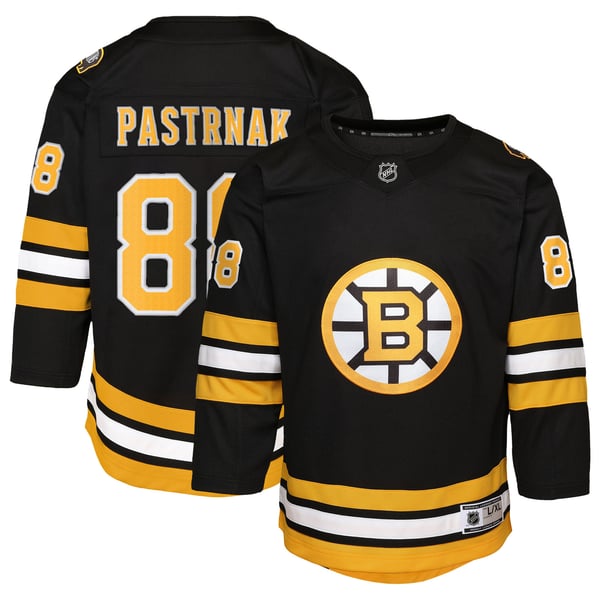 Youth Boston Bruins David Pastrnak Black Home Premier Player Jersey